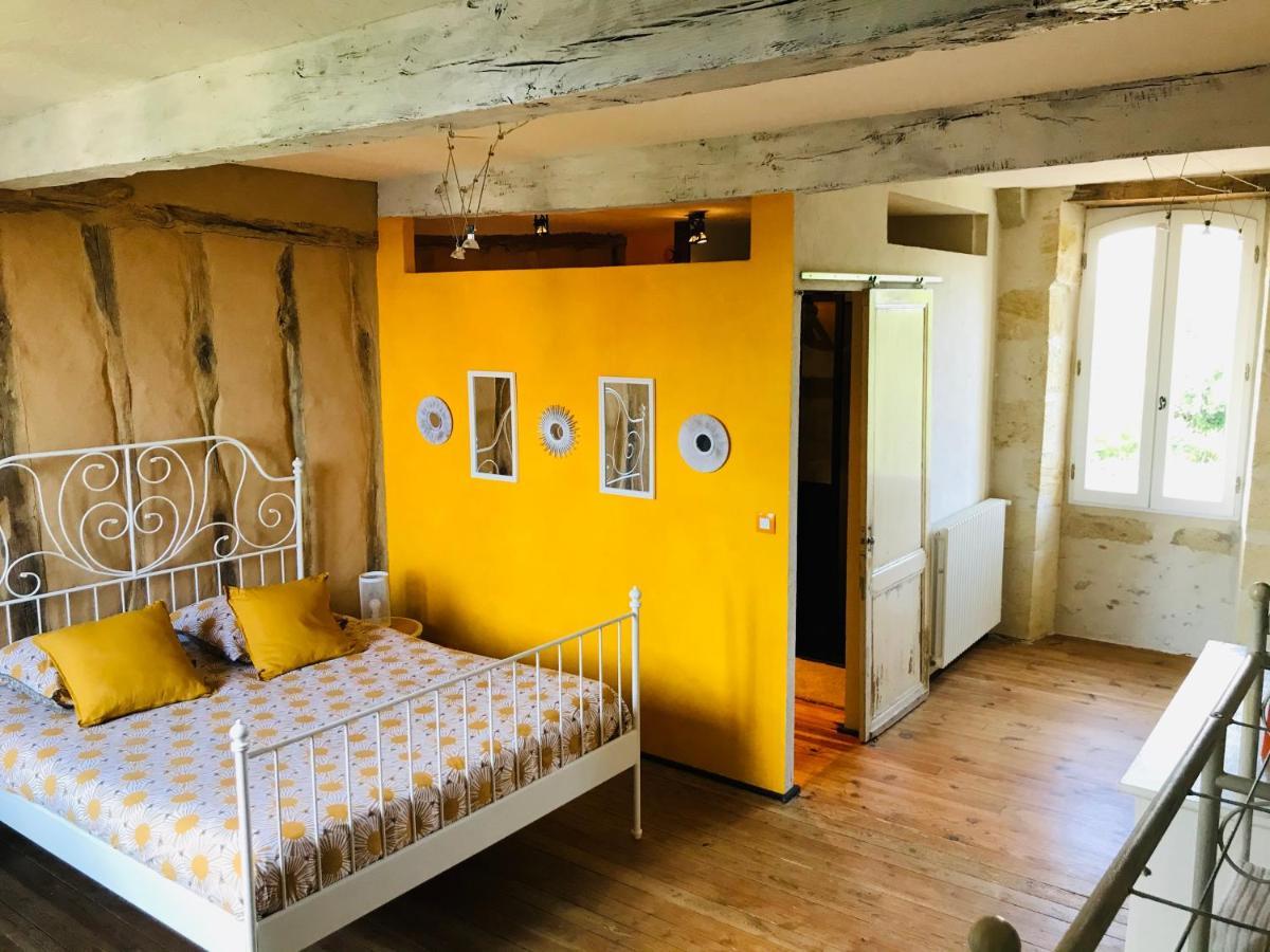 Maison D'Hotes Rouge Bordeaux Auros Bagian luar foto
