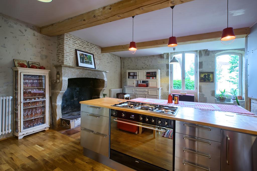 Maison D'Hotes Rouge Bordeaux Auros Bagian luar foto